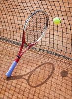 professionell tennis spel, tennis turnering foto