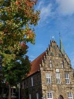 teh stad av schuettorf på de vechte flod i Tyskland foto