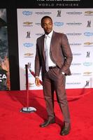 los angeles - mar 13 - anthony mackie på de kapten Amerika - de vinter- soldat la premiär på el capitan teater på Mars 13, 2014 i los angeles, ca foto