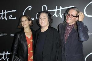 los angeles - sep 14 - pamela koffler, christine vachon, stephen ullig på de colette särskild undersökning på de samuel goldwyn teater på september 14, 2018 i beverly kullar, ca foto