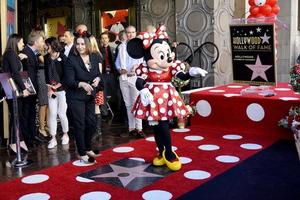 los angeles - jan 22 minnie mus på de minnie mus stjärna ceremoni på de hollywood promenad av berömmelse på januari 22, 2018 i hollywood, ca foto