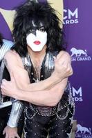 las vegas - apr 1 - paul Stanley ankommer på de 2012 akademi av Land musik utmärkelser på mgm stor trädgård arena på april 1, 2010 i las vegas, nv foto