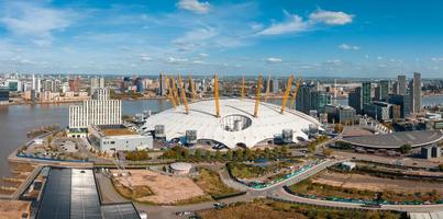 antenn se av de årtusende kupol i london. foto