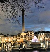 London i de Storbritannien i 2019. trafalgar fyrkant i London foto