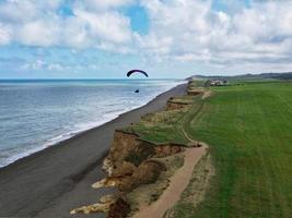 fallskärm glidande i norfolk foto