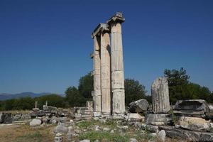 tempel av afrodite i afrodisier gammal stad i aydin, turkiye foto