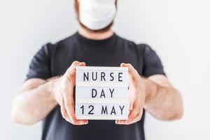 internationell sjuksköterska dag begrepp foto