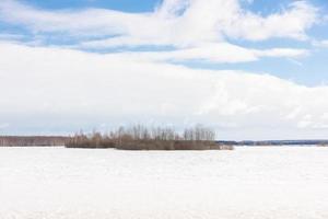 vinter- soluppgång i ryssland natur landskap foto