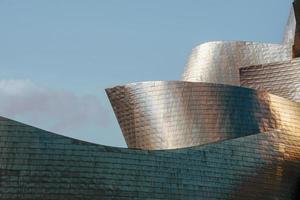 bilbao, bizkaia, spanien, 2022 - guggenheim museum bilbao arkitektur, resmål foto