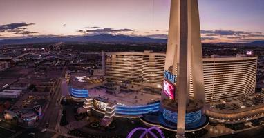 panorama- antenn se av de las vegas remsa. foto