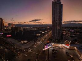 panorama- antenn se av de las vegas remsa. foto