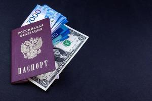ryska pass med pengar foto