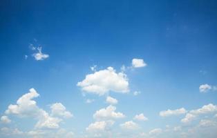blå himmel med moln närbild foto