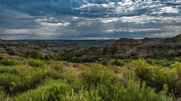 badlands av norr dakota foto