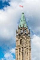 torn av parlament byggnad av kanada i ottawa foto