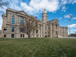 wyoming capitol byggnad i cheyenne foto