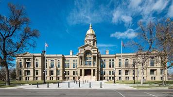 wyoming capitol byggnad i cheyenne foto