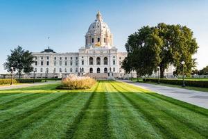 stat capitol av minnesota i helgon paul foto