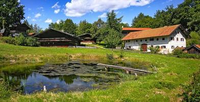 traditionell, bavarian bondgårdar foto