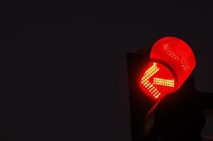 rött trafikljus foto