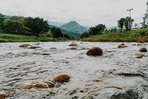 kiriwong by - en av de bästa friluftsbyn i Thailand och bor i gammal thailändsk kultur. ligger i Nakhon Si Thammarat, Thailand foto