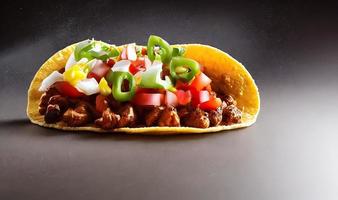 mexikansk mat utsökt tacos. foto