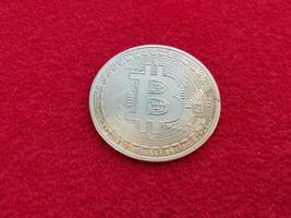 symbol av de först kryptovaluta bitcoin foto