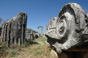 tempel av afrodite i afrodisier gammal stad i aydin, turkiye foto