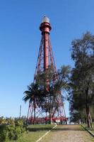 campos dos goytacazes, rj, Brasilien, 2021 - cape av helgon Thomas fyr - projiceras förbi franska ingenjör gustave Eiffel, de 45 meter höjd fyr var invigt i 1882 foto