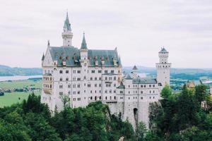 de slott av neuschwanstein i Bayern, Tyskland foto