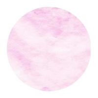 rosa hand dragen vattenfärg cirkulär ram bakgrund textur med fläckar foto