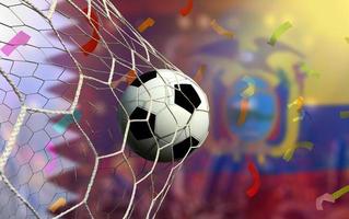 fotboll kopp konkurrens mellan de nationell qatar och nationell ecuador. foto