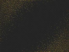 guld glitter partiklar isolera på png eller transparent bakgrund med gnistrande snö och stjärna ljus. grafisk Resurser för jul, ny år, födelsedagar och lyx kort. vektor illustration foto