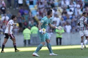 rio, Brasilien, november 02, 2022, fabio spelare i match mellan fluminense mot sao paulo förbi 36: e runda av brasiliansk mästerskap, en serie i maracana stadion foto