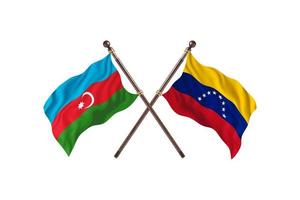 azerbaijan mot venezuela två Land flaggor foto