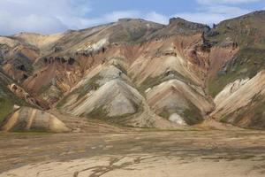 Island. södra området. fjallabak. vulkaniskt landskap med rhyolitformationer.