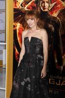 m los angeles, nov 17 - stef dawson på de de hunger spel - mockingjay del 1 premiär på de Nokia teater på november 17, 2014 i los angeles, ca foto