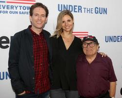 los angeles, Maj 3 - glenn howerton, jill latiano, danny devito på de under de pistol premiär på de samuel goldwyn teater på Maj 3, 2016 i beverly kullar, ca foto