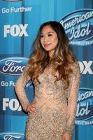 los angeles, apr 7 - jessica sanchez på de amerikan idol final ankomster på de dolby teater på april 7, 2016 i los angeles, ca foto