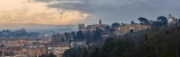 panorama över Rom, med trasevere foto