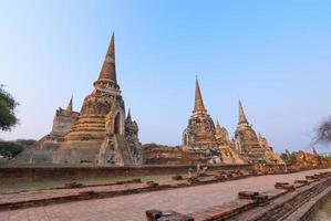 wat phra sri sanphet, världsarv, ayutthaya, thailand foto