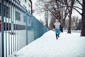 vinter- joggning se foto