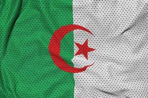 algeriet flagga tryckt på en polyester nylon- sportkläder maska tyg foto