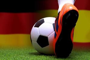 fotboll kopp konkurrens mellan de nationell tysk och nationell spänna. foto