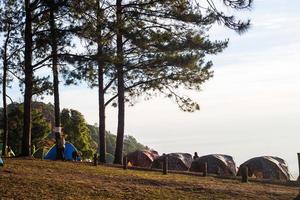 camping webbplats i doi ang khang chiang mai thailand tittar på soluppgång se foto