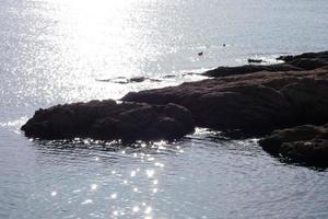 camino de ronda på de katalansk costa brava, s'agaro, Spanien foto