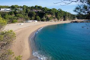 stränder av de costa brava, s'agaro, en stad nära sant feliu de guixoler och playa de aro foto