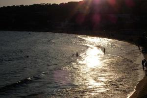 stränder av de costa brava, s'agaro, en stad nära sant feliu de guixoler och playa de aro foto