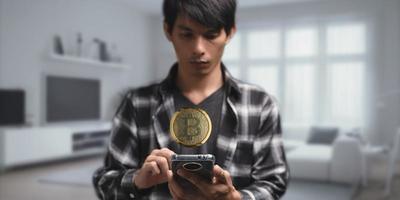 handel handel med kryptovaluta mynt bitcoinbörser investerar metaverse aktier foto