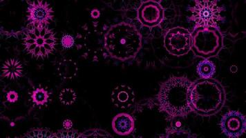 abstrakt kalejdoskop bakgrund. skön rosa färgrik kalejdoskop textur. skön fyrverkeri. geometrisk symmetrisk prydnad lämplig för ny år design foto